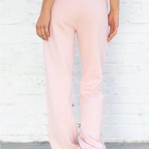 Brandy Melville Rosa Pink High Waisted Sweats Joggers Pants